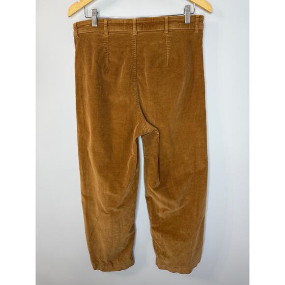 EVERLANE The Corduroy Wide Leg High rise Pant Caramel Toasted Coconut Sz 10 - Picture 11 of 11